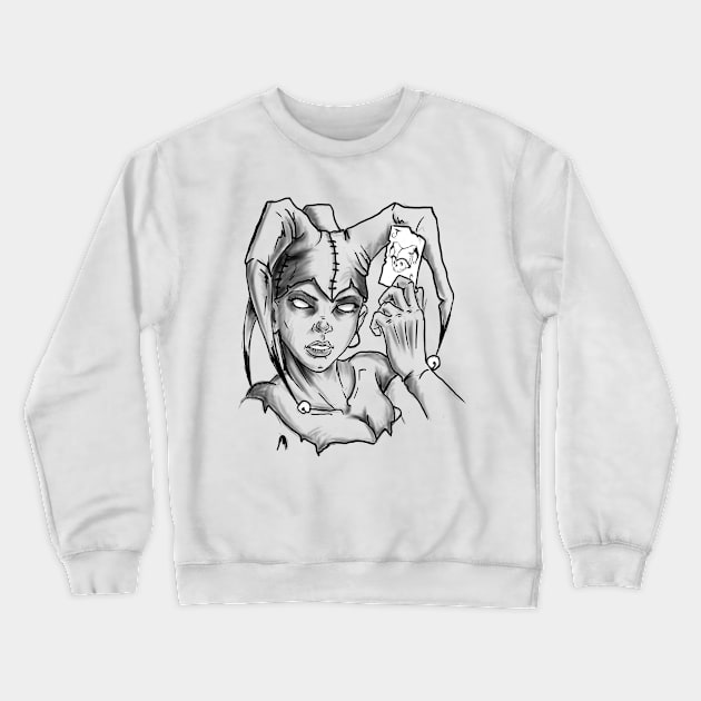 Jester Crewneck Sweatshirt by GrafDeGoose